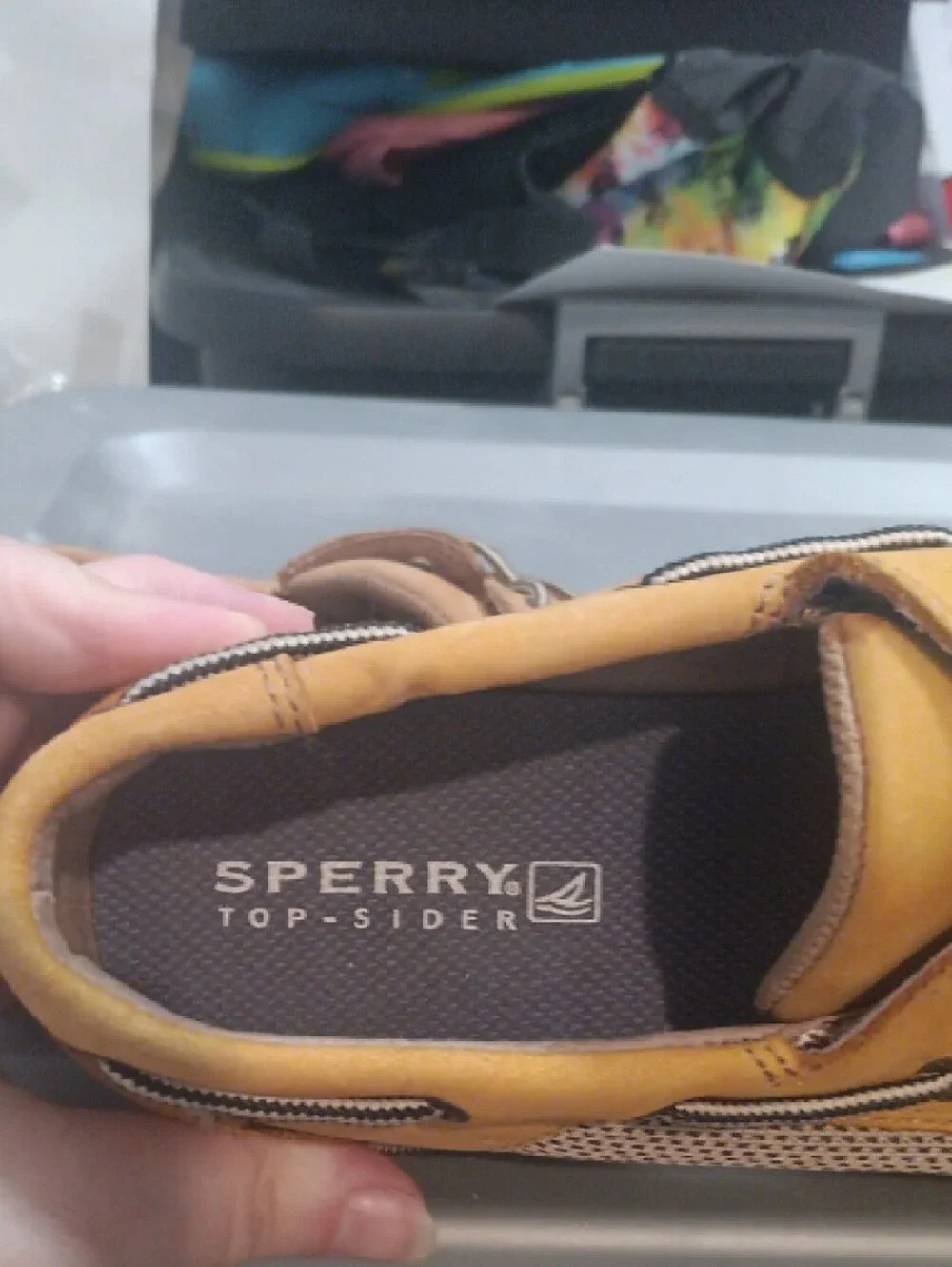 Sperry Two-Tone Tan Leather & Nubuck Boat Shoes
